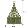 Juldekorationer Trädhantverkssats Komplett DIY -vävt materialbunt bedårande hängdekor för eller dörr 231027