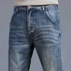 Pantalons pour hommes Automne Hiver Hommes Classique Mode Gris Jeans Casual Slim Skinny Vintage Bleu Streetwear Biker Party Long Pantalon Mâle 27-36 J231028