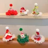 Hair Accessories Christmas Santa Claus Clips Star Elk Plush Ball Letter Duckbill Clip Xmas Tree Mesh Shiny Hairpin