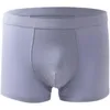 Unterhosen 4 stücke männer Dünne Atmungsaktive Unterwäsche Sommer Sexy Boxer Shorts Nahtlose Mid-taille Einfache Feste Farbe Junge Geschenk