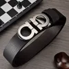 Fashion designer women's belt Metal smooth Men's Business casual swivel buckle waistband Birthday gift