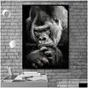 Peintures Affiche Noir Toile Peinture Image Nordique Animal Affiches et Impressions Singe Mur Photos Pour Salon Décor À La Maison Drop Dhogg