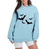 Gymkleding Dames Halloween Festival Lente en herfst Losse hoodiesweater Dames voorzien van lange hoodies