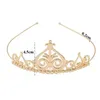 Haarschmuck Kopfbedeckung Vintage Herz Metall Temperament Kopfwickel Barock Haarbänder Frauen Hoop Koreanische Prinzessin Stirnband Krone