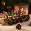 Kerstversiering Kerstman Sneeuwman Kerstcadeau Kerstavond Muziekdoos Trein Muziekdoos Kristallen Bol Ornamenten Tafeldecoratie 231027