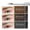 Eyebrow Enhancers CARSLAN noir brun Double têtes crayon à sourcils étanche longue tenue sourcils tatouage teinte stylo avec brosse à sourcils outils de maquillage 231027