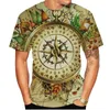 Camisetas masculinas tendência de verão lazer moda 3b padrão o-pescoço manga curta roupas diárias estilo esportivo solto material confortável camisetas