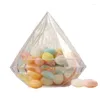 Gift Wrap 6st Versatile Candy Jewelry Storage Box Elegant Diamond Form för butiksskydd och visa dina värdesaker med sofistikering