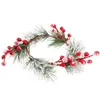 Decoratieve bloemen Chirtmas Decor Kerstkrans Raamversieringen Ringen Ornament Plastic Deurornamenten Mini
