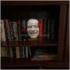 التماثيل الكائنات الزخرفية التماثيل من مكتبة الكتب المشرقة Heres Johnny Scpture راتنج سطح المكتب رف كتاب 220810 Drop del Dhnsv