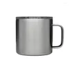 Mugs 304 Stainless Steel 14oz Coffee Mug Double-Layer Vacuum Insulated Tumbler Portable Outdoor Water Milk Tea Cups With Lid