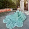 Glitter Red Spaghetti Strap Quinceanera Dress V-Neck Appliques Lace Flower Beads Sequin For 15 Girls Ball Formal Gowns