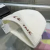 Gorro Gorro de punto Sombrero de diseñador para hombres y mujeres Sombrero de calavera Letra Decoración de lentejuelas Otoño e invierno Sombrero de adulto de lana pura de 4 colores