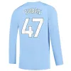 Man City voetbalshirt met lange mouwen 23 24 Erling Haaland Julian Alvarez Phil Foden Josko Gvardiol Matheus Nunes Rico Lewis Kalvin Phillips Thuis Uit