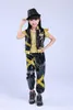 Stage Wear Enfants Hip-Hop Paillettes Jazz Dance Shelf Batteur Costumes Performances modernes