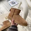 Australië Dames Laarzen Designer Tasman Sneeuw Winter Schapenvacht Laarzen Mode Dames Tazz Platform Bont Slippers Dames Klassiek Ultra Mini Suède Wollen Enkel Bouggslies bo