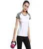 Light running Tshirt female sports fitness shortsleeved round neck yoga clothing reflective strip rotten shoulder sleeve hit col7321457