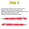 Ballpoint Pens 100pcs Metal Pen Touch Screen Niestandardowy tekst grawerowania biurowego Szkoły Laser reklamowy 231027