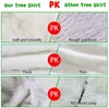 Garden Decorations Plush Christmas Tree Skirt 48 Inch Large White Artificial Fur