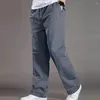 Pantaloni da uomo Primavera Autunno Salopette da lavoro in tinta unita in cotone di grandi dimensioni Abbigliamento da jogging casual Pantaloni sportivi estivi