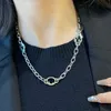 Designer boutique gåvor halsband charmiga flickor ny stil brev hänge halsband enkel design kärlek halsband design för kvinnor romantiska gåva smycken lång kedja