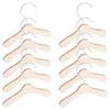 Cintres 10pcs Cintre Vêtements Ensemble Simple Style Doggy Suspendu Rack Placard Économiseur D'espace Crochet En Bois