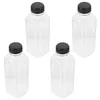 Water Bottles 4 Pcs Storage Container Juice Bottle Kitchen Containers Pantry Reusable