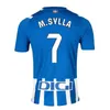 2023 2024 Maillots de football Deportivo Alaves 23 24 MIGUEL DUARTE ABQAR LEJEUNE RIOJA SYLLA DE LA FUENTE ALKAIN GURIDI Maillot de football à domicile bleu vert