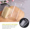 Dinnerware 100 Pcs Packing Box Pies Holder Sandwich Triangle Container Small Containers Cake Slice Plastic Bracket