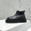 Chelsea Boots Martin Boots Bottines de créateurs de luxe pour hommes et femmes Plate-forme élévation en cuir chaussures pour hommes Chaussures pour femmes bottes à semelles plateforme