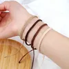 Women Handmade Woven Bracelets Waterproof Wax Thread Wrap Rope Knot Bracelets Men Tibetan Buddhist Bracelet Friend Jewelry Gifts Fashion JewelryBracelets