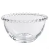 Dinnerware Sets Pearl Rim Plate Clear Cake Containers Fruits Bowl Appetizer Plates Vegetable Salad Glass Transparent Serving Tableware