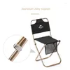 Camp Furniture Naturehike Portable Outdoor Folding Aluminum Alloy Wear-resistant Backrest Camping Pony Stool - MZ01