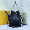 Designertas Dames emmertas met trekkoord Handtas Luxe schoudertas Leren geperste portemonnee Crossbodytas Handtas winkelbenodigdheden met kleine portemonnee groothandel