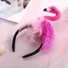 Bandanas Partyzubehör Flamingo Stirnband Kind Hawaii Kleider Mädchen Haarschmuck Dekor