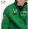 Jaquetas masculinas Racing Varsity Jaqueta Homens Bordado Emblema Carta Hip Hop Jaqueta de Beisebol Mulheres Rua Motocicleta Preto Solto Bomber Casaco Primavera 231027