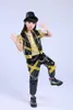 Stage Wear Enfants Hip-Hop Paillettes Jazz Dance Shelf Batteur Costumes Performances modernes