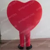 Boże Narodzenie Big Red Heart Mascot Costumes Halloween fantazyjna sukienka z kreskówką Karnawał Karnawał Kostium urodzinowy kostium unisex strój