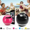 Mini alto-falantes mágicos bluetooth cor led música alto-falantes luz mini redondo hi-fi portátil suporte aux para grill boy