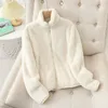 New double-sided plush women's autumn and winter fleece jacket inner jacket for warmth and plush thickening