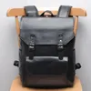 Backpack Crazy Horse Men Leather Vintage Daypack Casual School Book Bag Male Laptop Bagpack Travel Rucksack