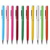 Stylos à bille 10 pcs métal 2in1 stylet personnalisé en gros el publicité cadeau fournitures de bureau texte gravure 231027