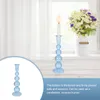 Ljusstakar Glass Crystal Holder Candlestick Wedding Table Decoration Romantic Dining