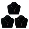 Chaînes 3D Rose Rouge Pendentif Colliers Élégant Beauté Et Bête Collier Rempli D'or Bijoux Charms Cadeau De Bienvenue Pour Femmes Fille