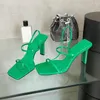 Sandaler Clip Toe Woman Style Open Street Fashion Square Candy Color High Heels Summer Ladies Shoes 703 691