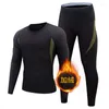 Traje de yoga 2023 Ropa deportiva cálida Hombres Ropa interior térmica de invierno Compresión Traje de fitness Camisetas de secado rápido Medias Ropa Ciclismo al aire libre