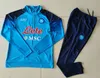 23 24 나폴리 반부프 나폴리 축구 저지 트랙 즈 Zielinski2023 2024 AE7 SSC Naples Long Sleeve Set Veste Training Suit 유니폼 남성과 어린이