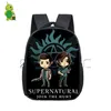 Backpack Supernatural Winchester Bros Sam Dean Children School Bags Boys Girls Students Cartoon Kindergarten225L