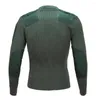 Vêtements de sport Armée Vert Pull Tactique Hommes Automne Hiver Chaud Fond Manches Longues Casual Tricot Pull Tops Vêtements Militaires Tricots