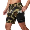 Roupas de ginástica Faux Boa Snakeskin Board Shorts Animal Impressão de Pele Hawaii Beach Homem Correndo Surf Confortável Swim Trunks Presente de Aniversário